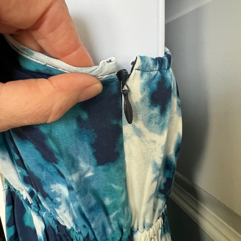 OM + NADIS Blue Maxi w/pockets💜 NWOT Could fit up to size Small - Picture 5 of 9